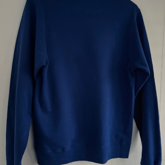 Christmas Holiday Cat Sweatshirt Blue Cats For Everybody Santa Sleigh Cats Small - Picture 8 of 12